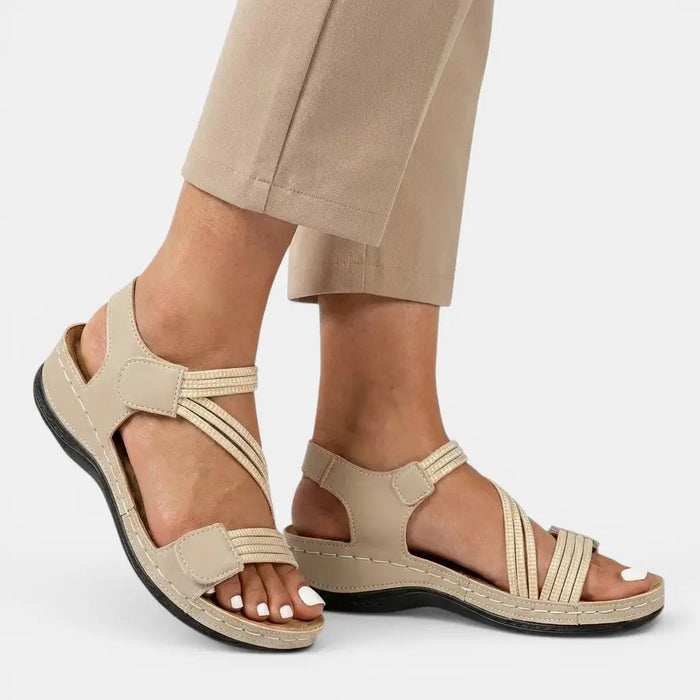 Women's orthopedic casual sandals by LondonLaneStore featuring lightweight, flexible summer footwear with cushioned soles and open-toe design.