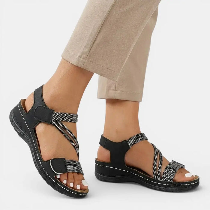 Women's lightweight orthopedic sandals by LondonLaneStore with comfortable, flexible straps for summer casual wear.