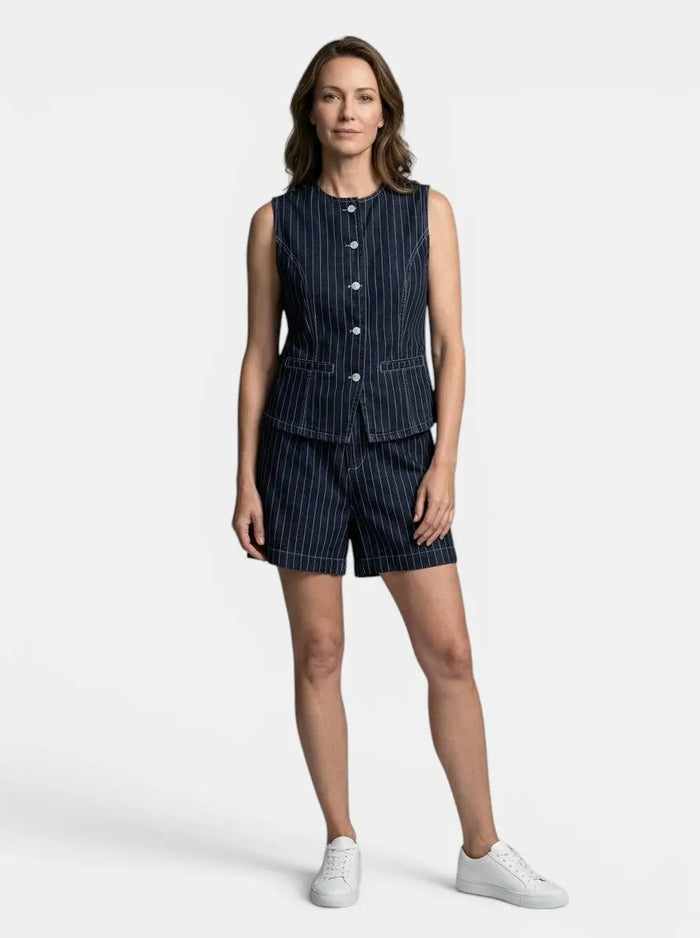 Women's lightweight cotton co-ord set by LondonLaneStore featuring a relaxed fit summer outfit with matching top and pants.