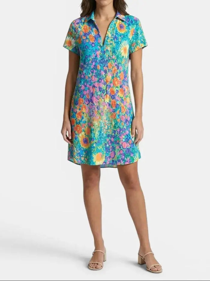 Women's lightweight cotton maxi dress with bohemian style, flowing silhouette, and summer-ready design by LondonLaneStore.