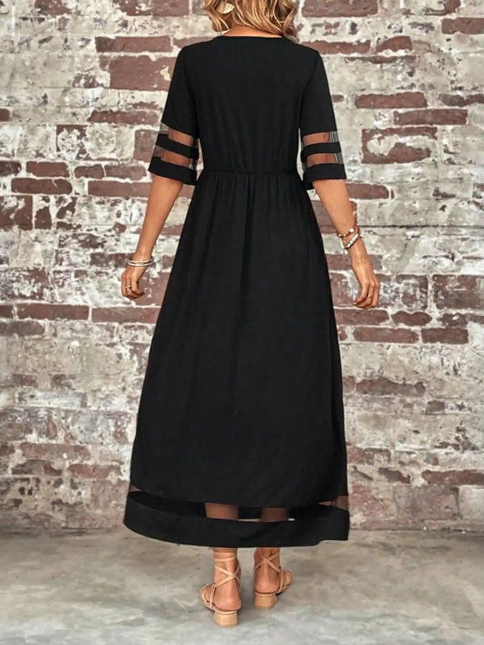 Women’s lightweight jersey maxi dress with flowy design and tummy control, perfect for summer wear by LondonLaneStore.