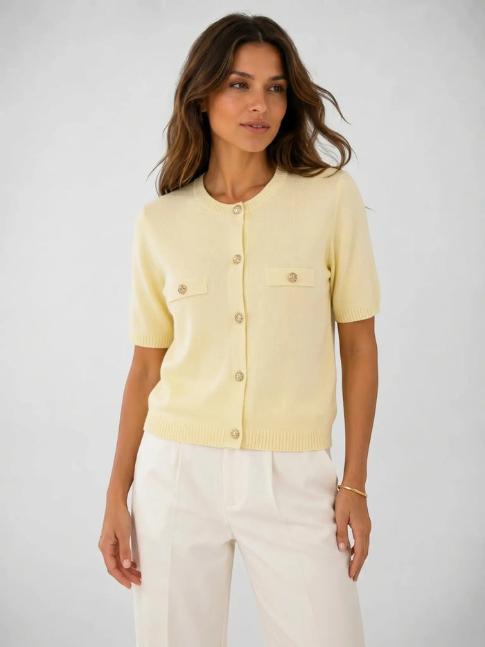 Women's Lightweight Knit Cardigan | Chic Summer Layering Piece with Pocket Details LondonLaneStore