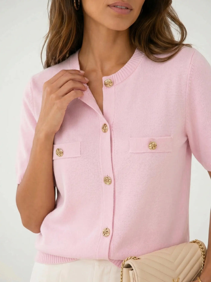 Women's Lightweight Knit Cardigan | Chic Summer Layering Piece with Pocket Details LondonLaneStore