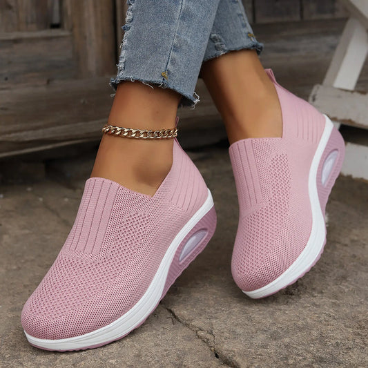 Women's lightweight slip-on sneakers by LondonLaneStore, featuring orthopedic design and comfortable fit for everyday walking.