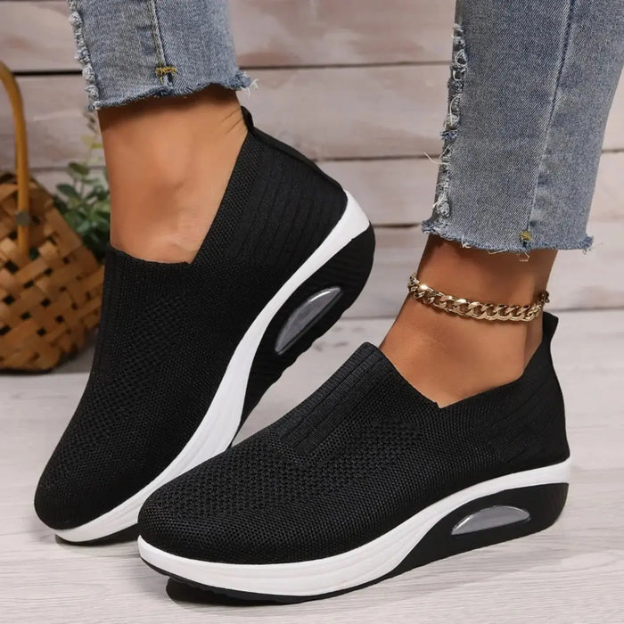 Women's lightweight slip-on sneakers from LondonLaneStore, orthopedic design, comfortable for everyday walking.