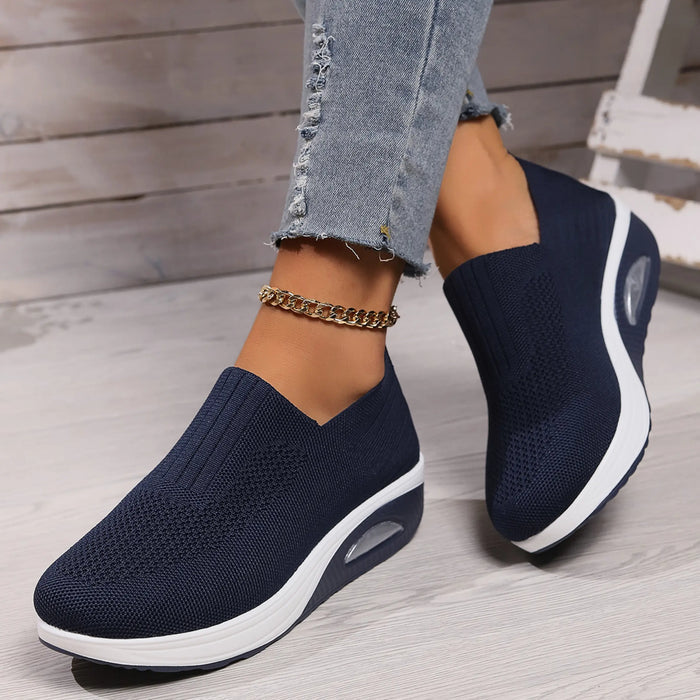 Women's lightweight slip-on sneakers by LondonLaneStore, featuring orthopedic support and comfortable design for everyday walking.