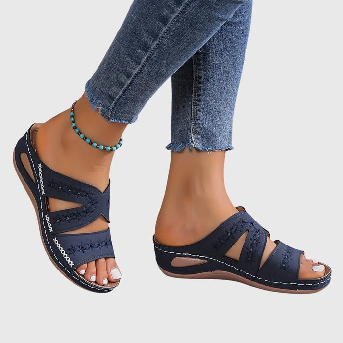 Women's lightweight synthetic orthopedic sandals from LondonLaneStore featuring a stylish, comfortable casual design.