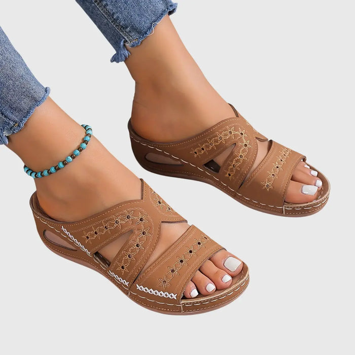 Women’s lightweight synthetic orthopedic sandals by LondonLaneStore, featuring an elegant design and comfortable casual footwear style.