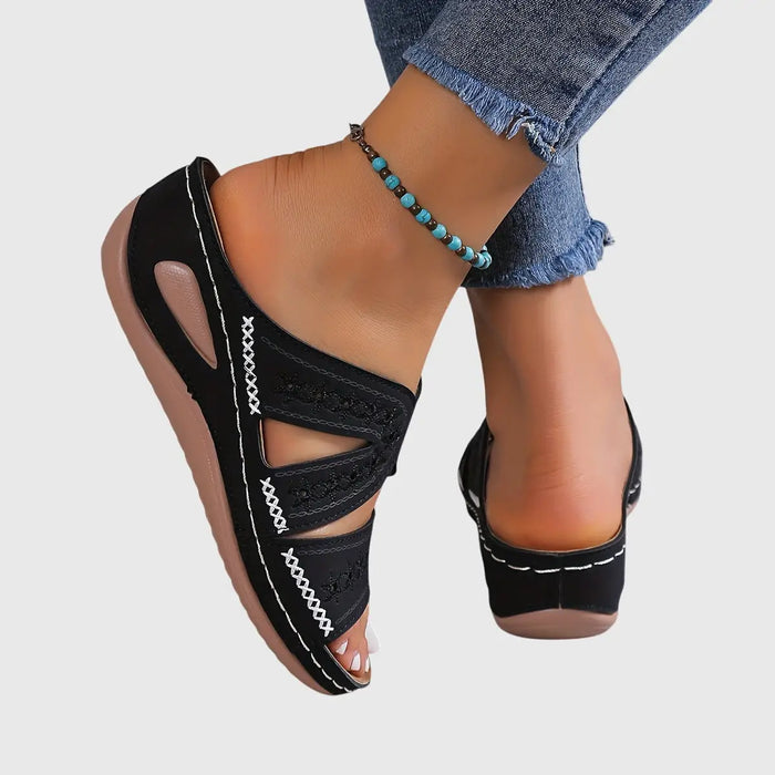 Women's lightweight synthetic orthopedic sandals from LondonLaneStore, featuring elegant and comfortable casual footwear design.