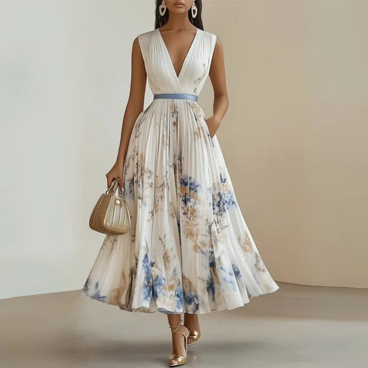 Women’s lightweight viscose maxi dress by LondonLaneStore, featuring a breezy, flowy summer style and relaxed fit.
