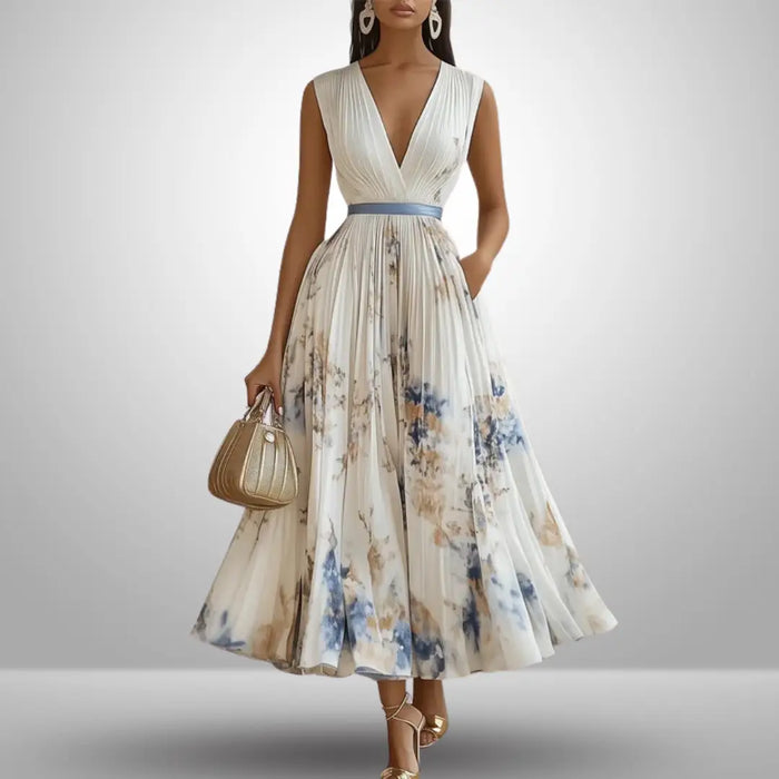 Women's lightweight viscose maxi dress by LondonLaneStore featuring a breezy, flowy summer style perfect for warm weather.