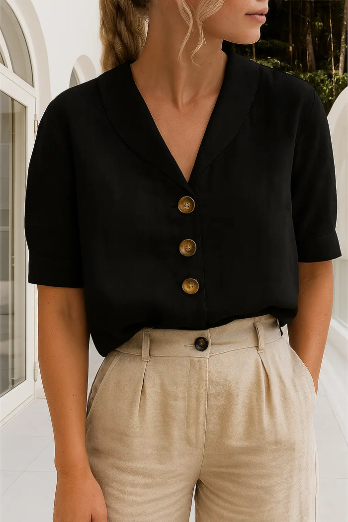Women’s lightweight white wrap blouse with long sleeves, elegant summer top, stylish women's blouse by LondonLaneStore.
