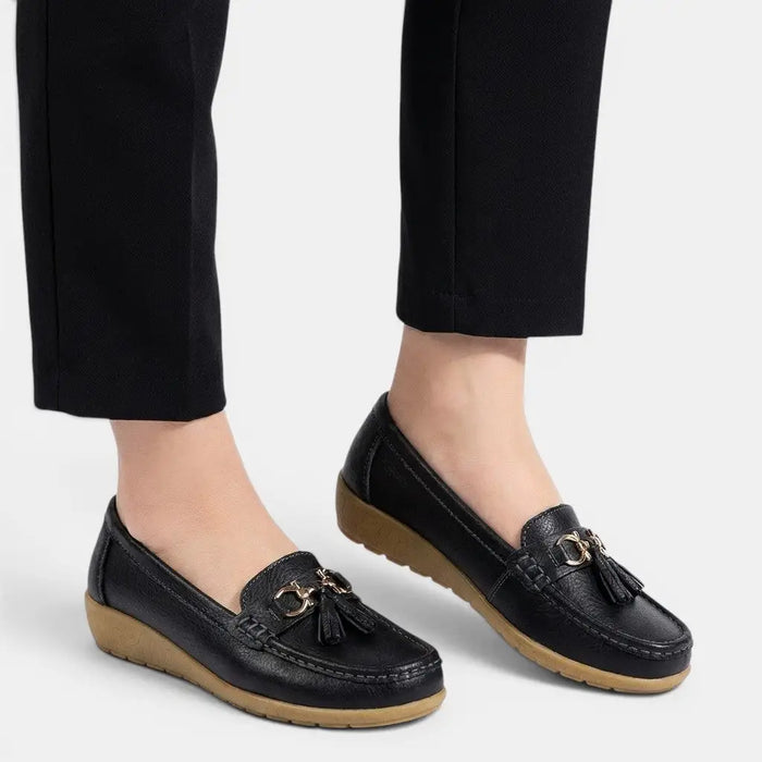 Women's orthopedic casual shoes by LondonLaneStore featuring synthetic material, stylish design, and comfortable flat sneaker style.