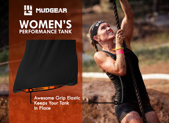 Mudgear Black Racer Back Tank - Fitted athletic cut