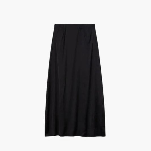 Women’s satin maxi skirt by LondonLaneStore, high-waisted and floor-length with elegant flowing fabric, perfect for formal occasions.
