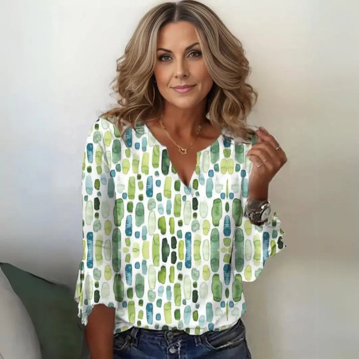 Women’s silk cotton blouse from LondonLaneStore, stylish loose-fit summer top with lightweight, breathable fabric and elegant design.