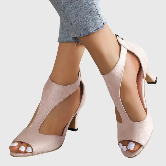 Elegant women's slip-on orthopedic shoes with rounded toe and low sole, designed for comfort and support by LondonLaneStore.