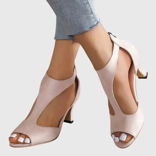 Elegant women's slip-on orthopedic shoes with rounded toe and low sole, designed for comfort and support by LondonLaneStore.