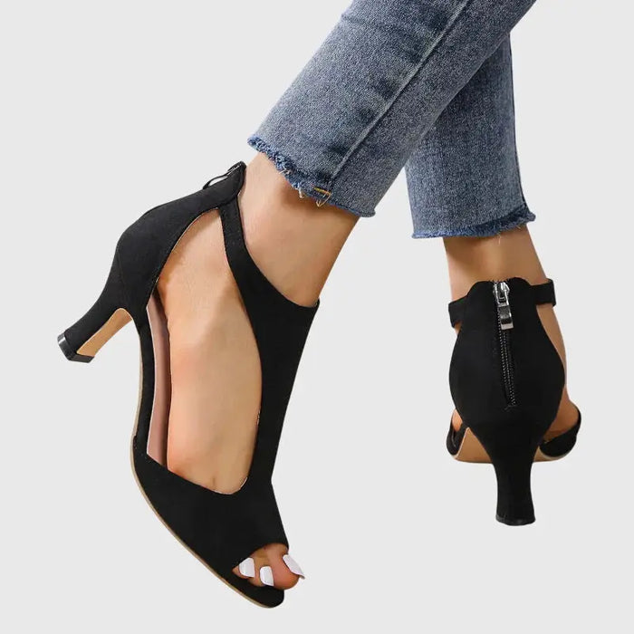 Elegant women's orthopedic slip-on shoes with rounded toe and low sole by LondonLaneStore, designed for comfort and support.