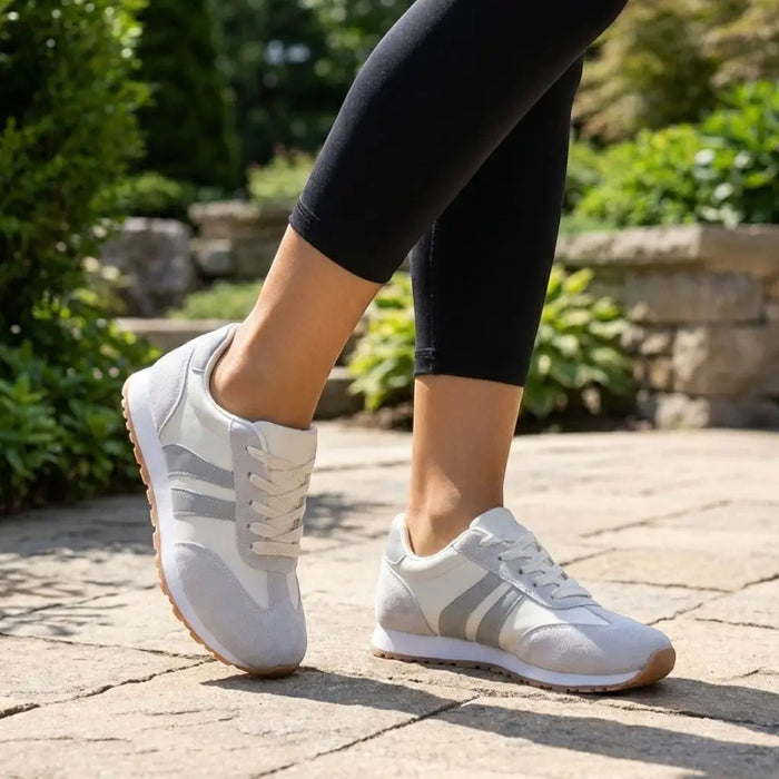 Lightweight women's soft fabric slip-on sneakers by LondonLaneStore, designed for comfort and casual everyday wear.