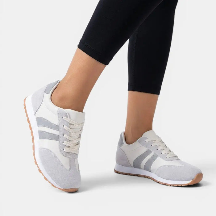Women's lightweight fabric slip-on sneakers by LondonLaneStore, casual orthopedic shoes with comfortable, soft fabric for everyday wear.
