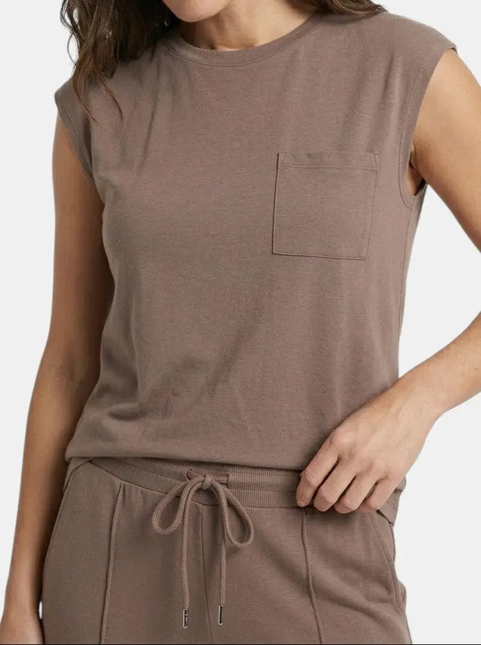 Women's soft fabric two-piece co-ord set by LondonLaneStore, relaxed fit summer outfit with comfortable top and matching shorts.