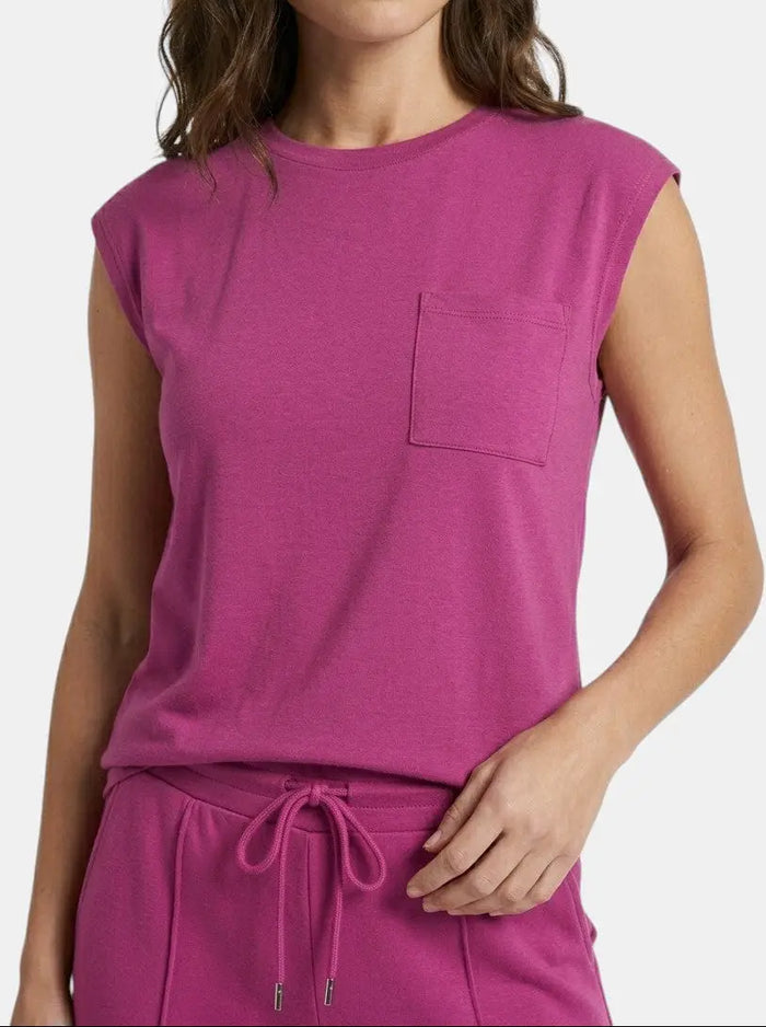 Women's soft fabric two-piece co-ord set by LondonLaneStore, relaxed fit summer outfit, featuring comfortable top and matching shorts.