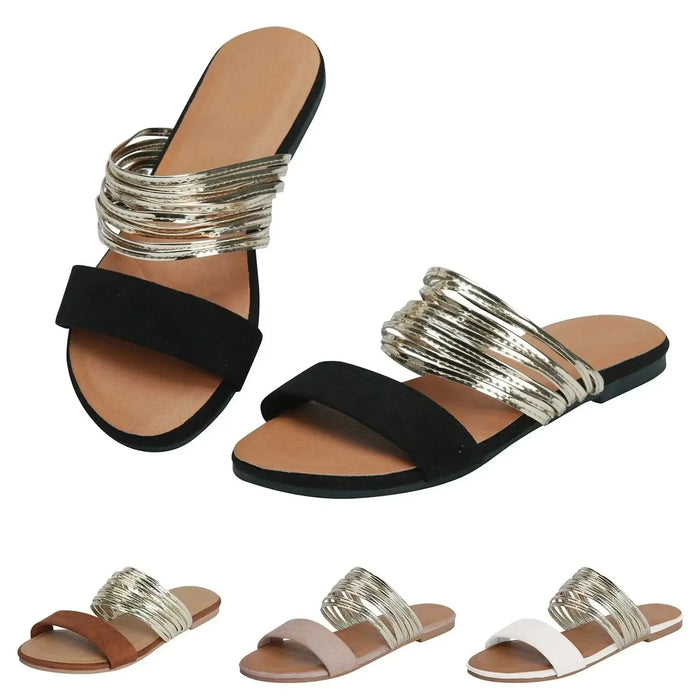 Women’s soft suede orthopedic sandals by LondonLaneStore, lightweight slip-ons with cushioned soles ideal for summer comfort.