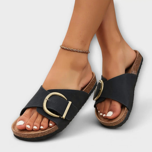 Women's orthopedic sandals by LondonLaneStore featuring soft synthetic material, vintage-inspired design, ergonomic support, and all-day comfort.