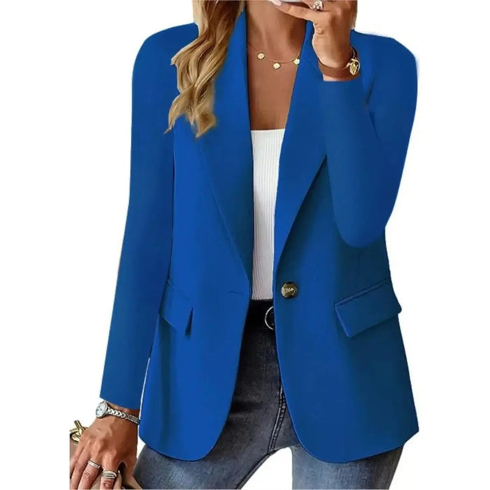 Women's black tailored blazer from LondonLaneStore, softly structured and modern, perfect for professional or casual occasions.