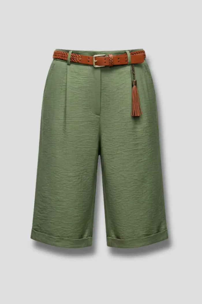Stylish women's high-waist cotton shorts by LondonLaneStore, tailored casual summer bottoms with a structured fit and classic design.