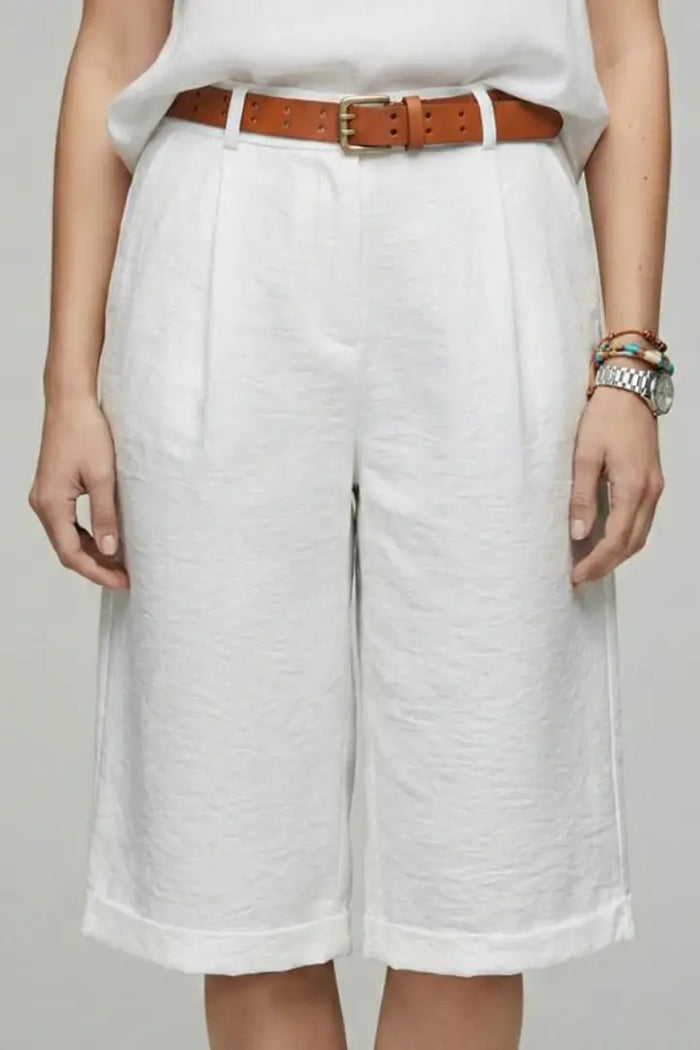 Women's structured cotton high-waist shorts by LondonLaneStore, tailored casual summer shorts with a stylish fit.