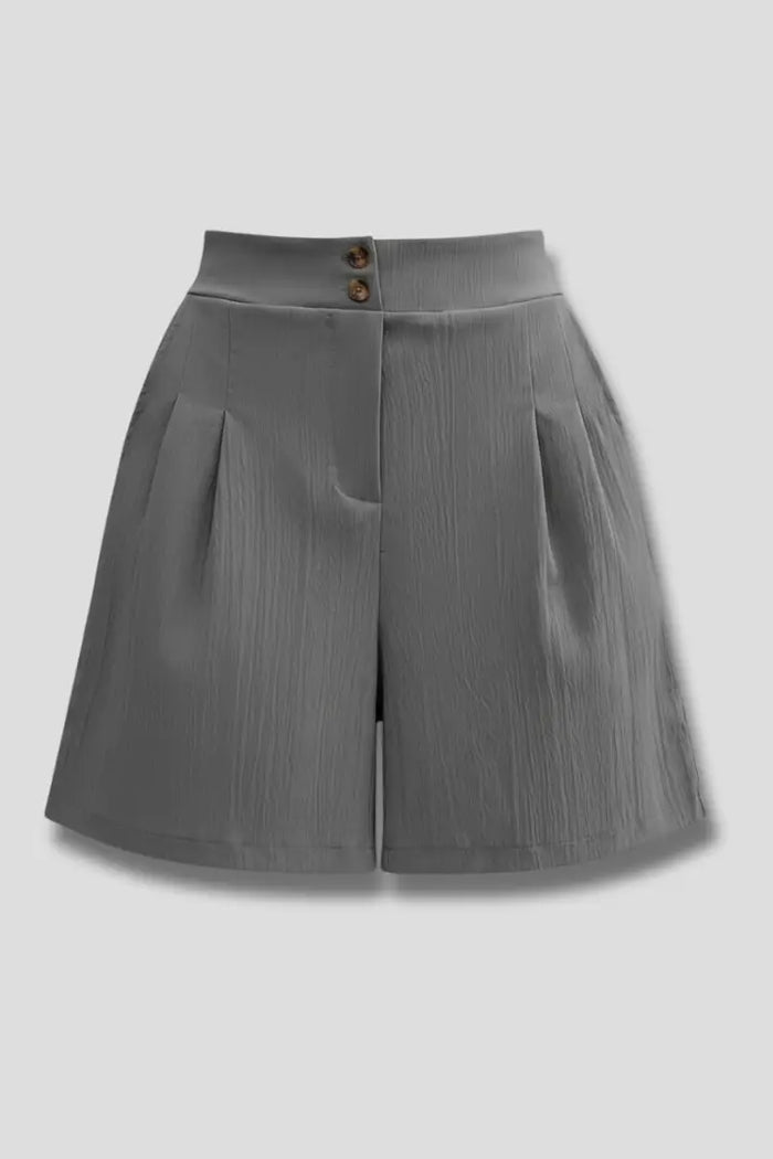 Stylish women's high-waist shorts with modern relaxed fit, perfect for summer, by LondonLaneStore.