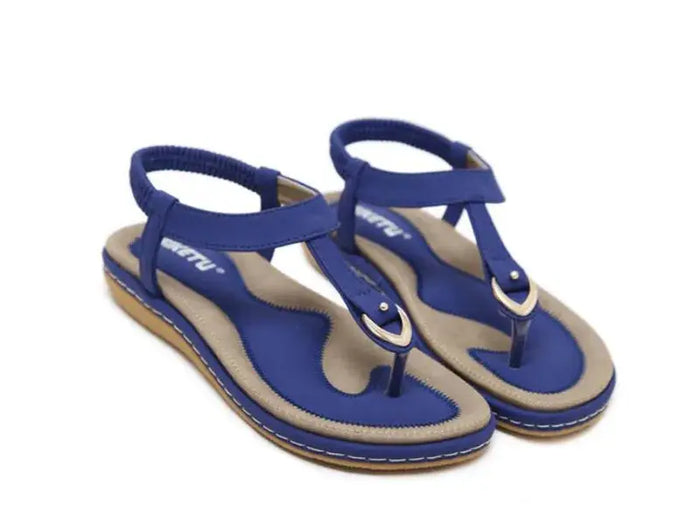 Women's synthetic arch support sandals by LondonLaneStore featuring elegant design and comfortable flat footwear for daily wear.