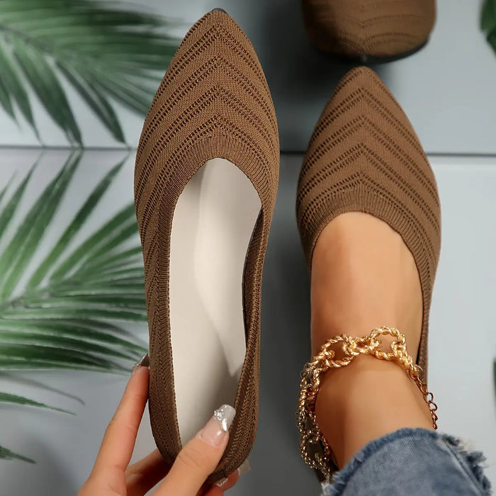Women’s synthetic leather flat shoes by LondonLaneStore, comfortable and elegant casual orthopedic footwear for everyday wear.
