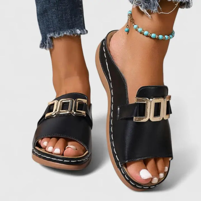 Women’s synthetic orthopedic sandals by LondonLaneStore, featuring elegant design and comfortable summer footwear for women.