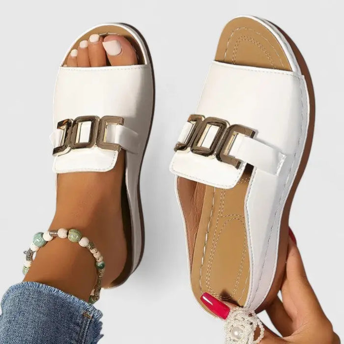 Women’s synthetic orthopedic sandals by LondonLaneStore featuring comfortable, elegant summer footwear with supportive straps and cushioned soles.