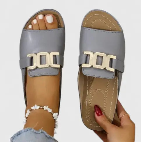 Women's synthetic orthopedic sandals from LondonLaneStore, featuring comfortable, elegant summer footwear with supportive design and stylish look.