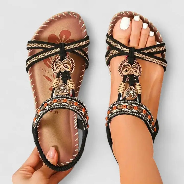 Women’s synthetic orthopedic sandals by LondonLaneStore, slip-on supportive footwear with cushioned soles and adjustable straps.