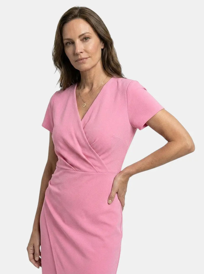 Vibrant cotton maxi dress for women with flowing wrap style, perfect for summer, featuring bright colors and a comfortable fit.