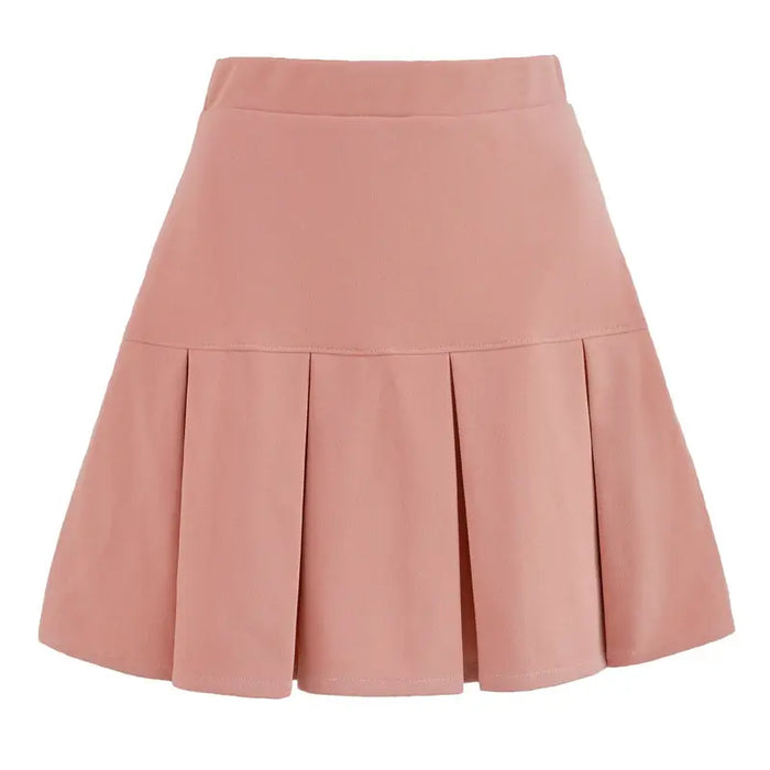 Women's woven midi skirt with elegant pleated design and flowing silhouette, stylish and comfortable for casual or dressy wear.