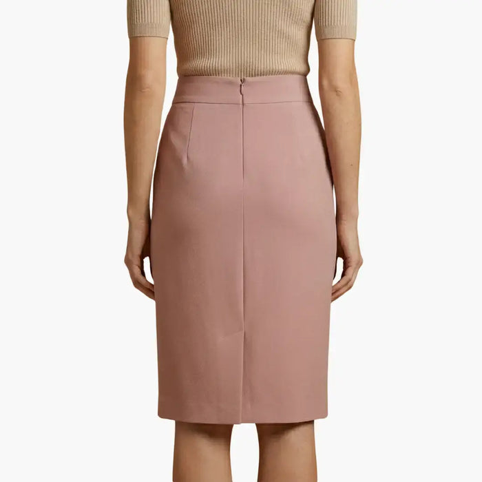 Women's woven midi skirt with a flared hemline and pockets, casual and comfortable, perfect for everyday wear.