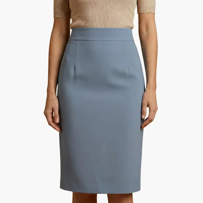 Women's woven midi skirt with flared hem and pockets, casual and comfortable, perfect for everyday wear from LondonLaneStore.
