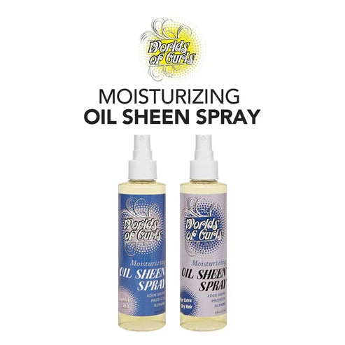 WORLDS OF CURLS Moisturizing Oil Sheen Spray (8oz) - Regular Hair