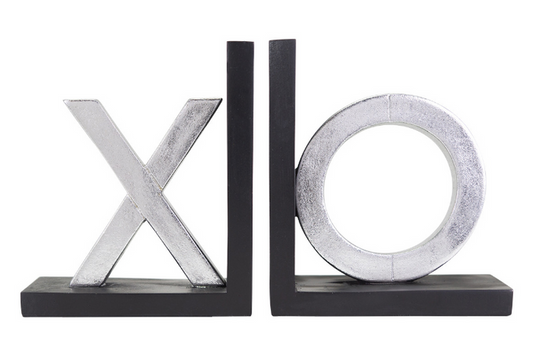 X and O Bookends -Set 2