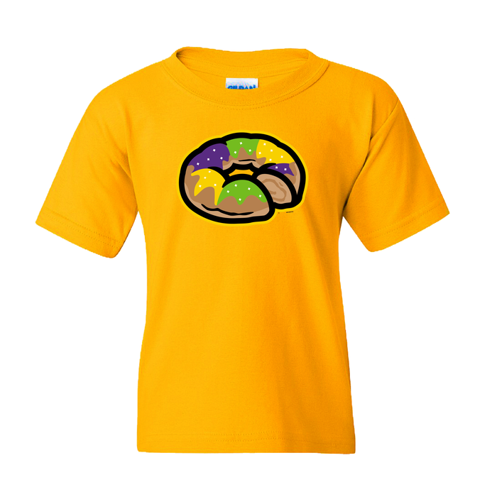 Youth Biloxi King Cakes Primary Logo Tee
