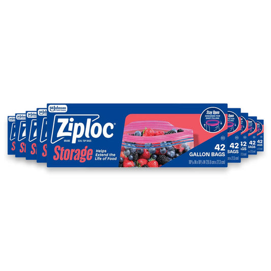 Ziploc Gallon Storage Bags, 42ct - 9 Pack