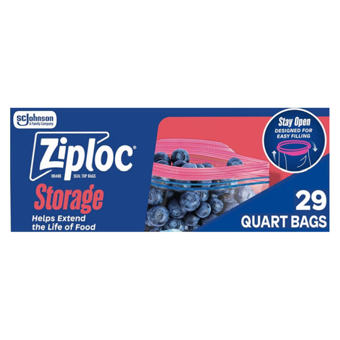 Ziploc Quart Storage Bags, 29ct - 12 Pack