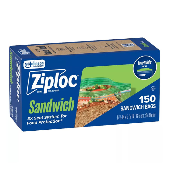 Ziploc Sandwich Bags, 150ct - 9 Pack