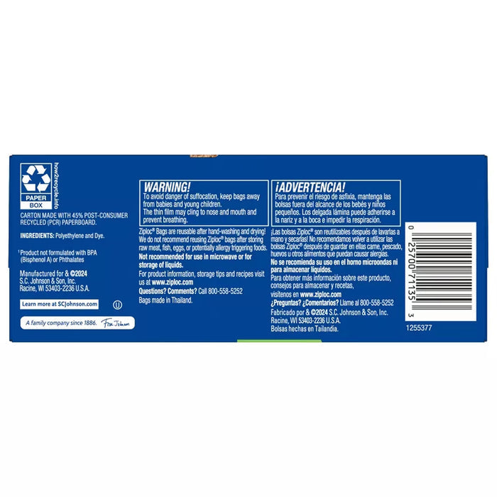 Ziploc Sandwich Bags, 150ct - 9 Pack